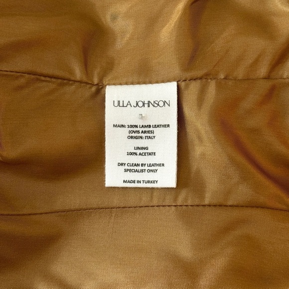 NWT Ulla Johnson Midi Sleeveless Belted Cordelia Leather Dress - Picture 10 of 10